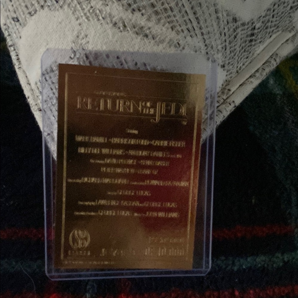 23K Gold Star Wars Return of the Jedi Collectible Card - Picture 3 of 4
